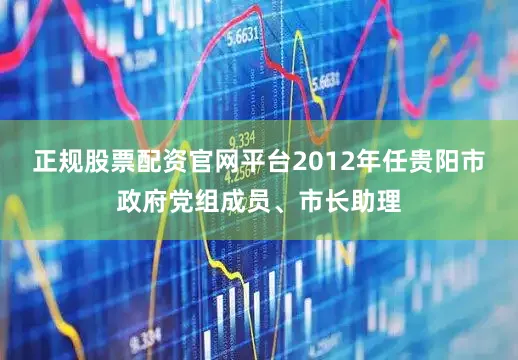正规股票配资官网平台2012年任贵阳市政府党组成员、市长助理