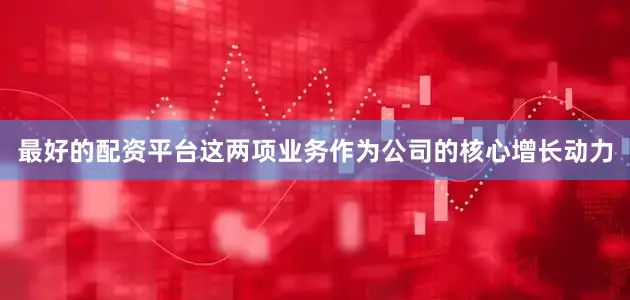 最好的配资平台这两项业务作为公司的核心增长动力